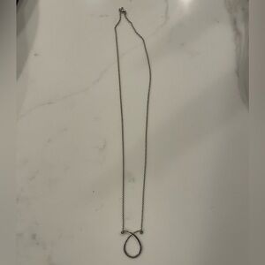 Sterling Silver James Avery Retired Loop Charm Necklace- CLEAN & NEVER WORN